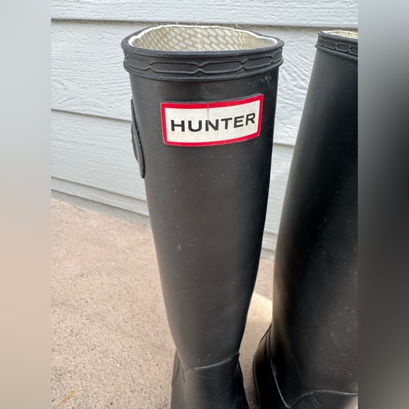Black Hunter Women's Original Tall Rain Boots - Picture 4 of 8